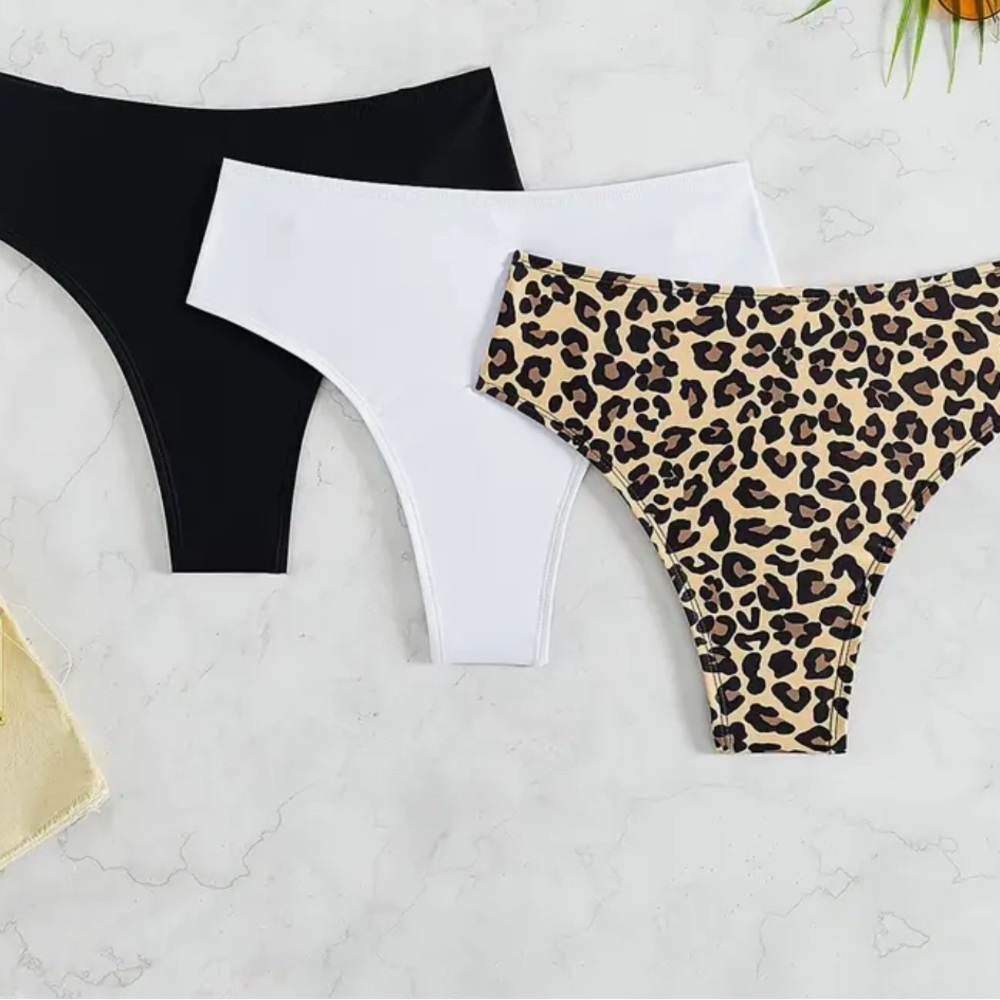 Women’s Leopard, Black, and White Bottoms